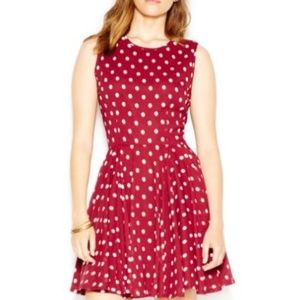 Maison Jules Fit & Flare Polka Dot Dress